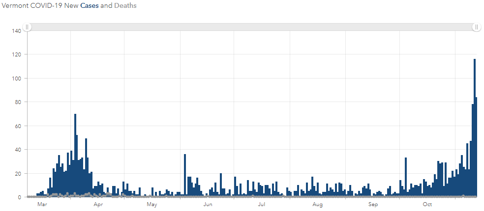 Daily Case Load, VDH, 11-13-2020